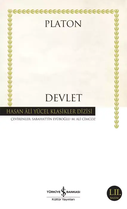 Platon Devlet Platon (Eflatun) Hasan Ali Yücel Klasikleri - 1