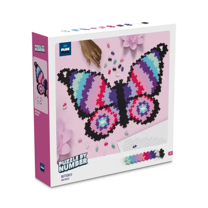 Plus-plus Puzzle By Number Butterfly 800pcs PP-3915 - 1