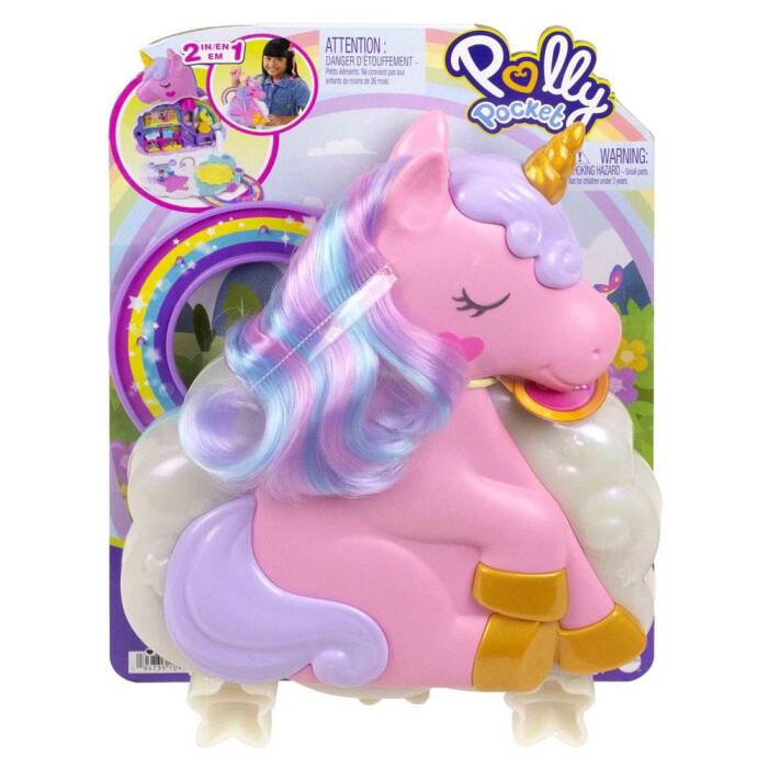 Polly Pocket Tek Boynuzlu Atın Gökkuşağı Salonu HKV51 - 1