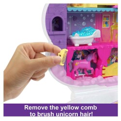 Polly Pocket Tek Boynuzlu Atın Gökkuşağı Salonu HKV51 - 5