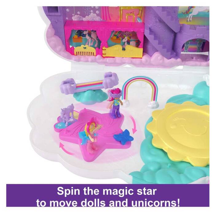 Polly Pocket Tek Boynuzlu Atın Gökkuşağı Salonu HKV51 - 6