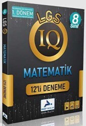 PRF Yayınları Paraf 8. Sınıfı LGS IQ 1. Dönem Matematik 12`li Deneme - Paraf Yayınları