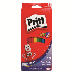 Pritt Kuru Boya Karton Kutu Tam Boy 12 Renk - Pritt