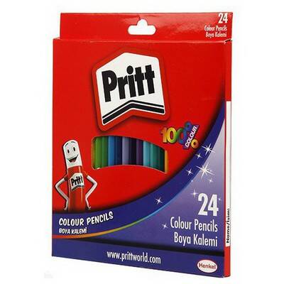 Pritt Kuru Boya Karton Kutu Tam Boy 24 Renk 1221351 - 1