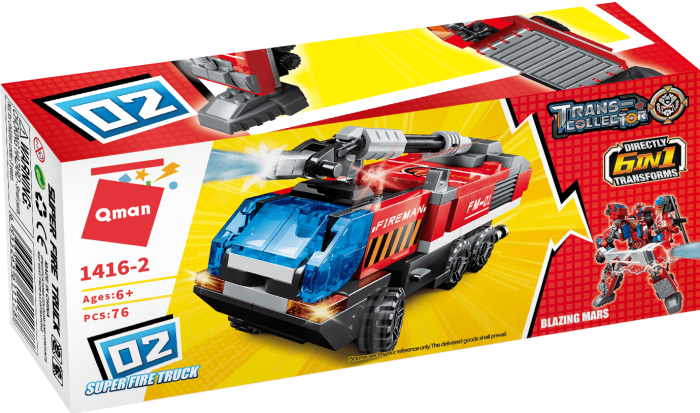 Qman Blazing Mars 1416-2 Block Lego - 1