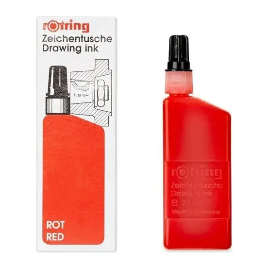 Rotring Rapido Mürekkebi Isograph 23 ML Kırmızı S0216040 - 1