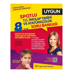 Sadık Uygun Yayınları 8. Sınıf T.C. İnkılap Tarihi ve Atatürkçülük Spotlu Soru Bankası - Sadık Uygun Yayınları