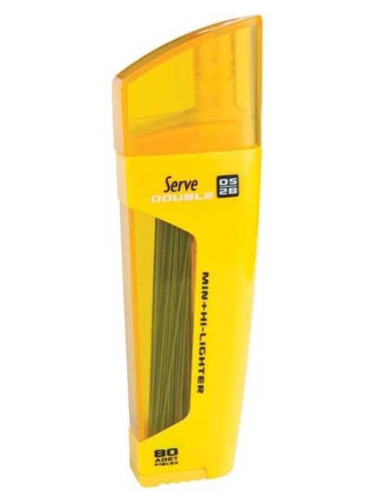 Serve Double Min-Fosforlu Kalem 0.5Mm Sarı - 1