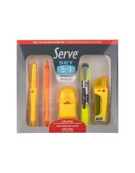 Serve Kırtasıye Setı 0.7 mm Sarı 5 lı - Serve