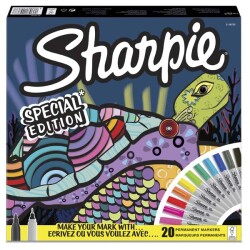 Sharpie Markör Permanent Fine 20 Li Kaplumbağa - Sharpie