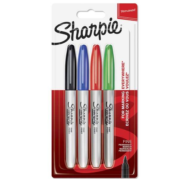 Sharpie Markör Permanent Fine 4 Lü Standart Renk 1985858 - 1