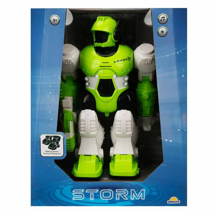 Sunman Oyuncak Storm Brave Sesli ve Işıklı Robot 25 cm - 3