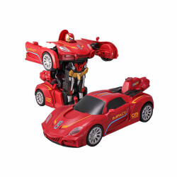 Sunman Oyuncak Transforming Robot Racer Uzaktan Kumandalı Sesli ve Işıklı Robotlar 00090654 - 2