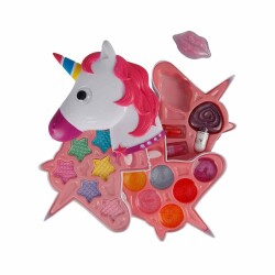 Sunman Oyuncak Unicorn Şekilli 3 Katlı Makyaj Güzellik Seti 00002602 - 1