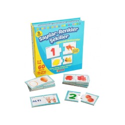 Taba Diytoy Eğlenceli Sayılar Renkler Şekiller Çocuk Puzzle - Diytoy