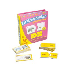 Taba Diytoy Eğlenceli Zıt Kavramlar 60 Parça Çift Taraflı Puzzle - Diytoy