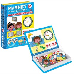 Taba Diytoy Manyetik Magnet Zamani Öğreniyorum - Diytoy