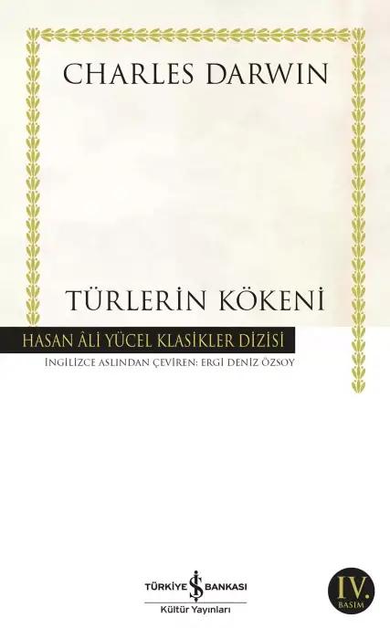 Türlerin Kökeni Charles Darwin İş Bankası Kültür Yayınları - 1