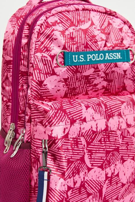 U.S. Polo Assn Pembe Desenli Sırt Çantası PLÇAN23157 - 3