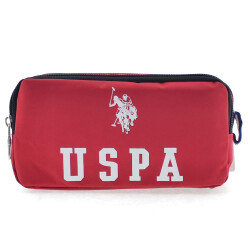 U.S.Polo Assn Çift Bölmeli Kırmızı Kalem Çantası Plklk20149 - U.S. Polo Assn.