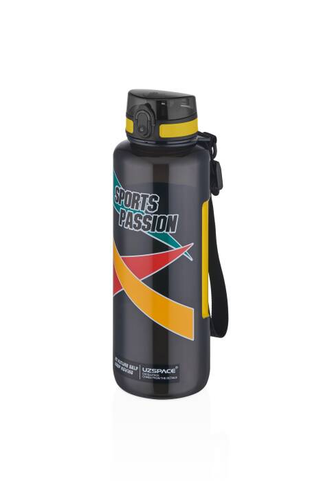 Uzspace Tritan 1200 Ml Water Bottle Black - 1