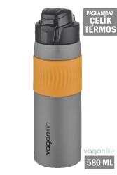 Vagonlife 580 Ml Çelik Matara Gri Vgn031 - Uzspace