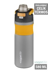 Vagonlife 580 Ml Çelik Matara Gri Vgn033 - Uzspace