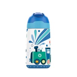 Vagonlife VGN2055 Mavi Tren 350 Ml Pipetli Çelik Termos Matara - Uzspace