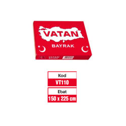 Vatan Bez Bayrak Türk %100 Polyester 150x225 - Vatan Bayrak