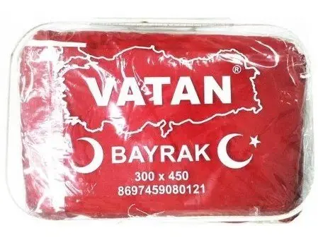 Vatan Bez Bayrak Türk %100 Polyester 300x450 VT112 - 1