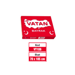 Vatan Bez Bayrak Türk %100 Polyester 70x105 - Vatan Bayrak