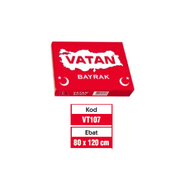 Vatan Bez Bayrak Türk %100 Polyester 80x120 - Vatan Bayrak