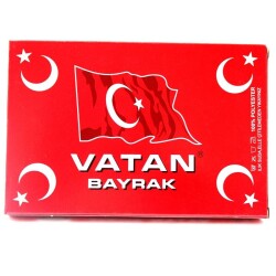 Vatan Masa Bayrağı Türk %100 Polyester 30x45 - Vatan Bayrak