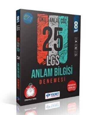 Yanıt Yayınları 8. Sınıf Anlam Bilgisi 25 Deneme - 1