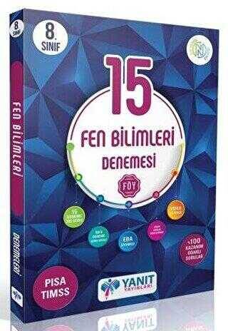 Yanıt Yayınları Yanıt 8. Sınıf Çözümlü 15 Fen Bilimleri Branş Deneme - 1