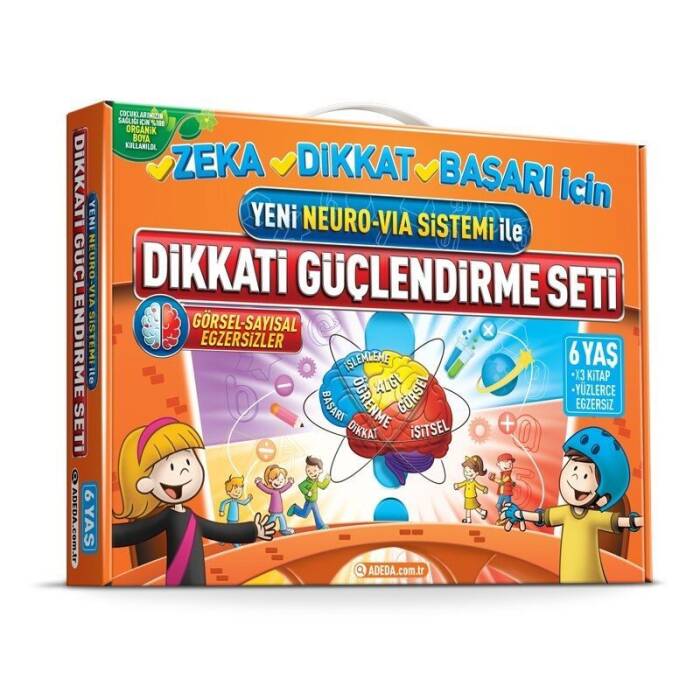 Yeni Neuro-Via Sistemi ile Dikkati Güçlendirme Seti 6 Yaş (3 Kitap) Adeda Yayınları - 1