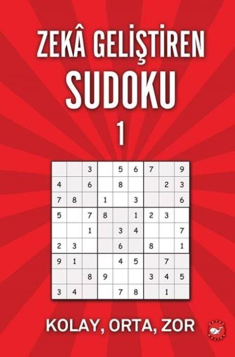 Zeka Geliştiren Sudoku 1 Ramazan Oktay Beyaz Balina Yayınları - 1